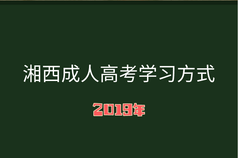 湖南成人高考学习方式